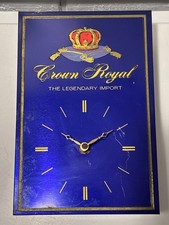 Vintage Crown Royal Deluxe Medal Box Clock Advertising  picture