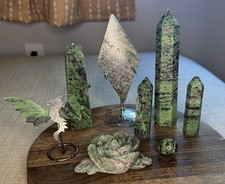 Ruby Zoisite Bundle - Entire Lot. Towers, Diamond, Flower, Dragon Wings  picture