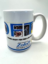 Zoloft First-Line Therapy Coffee Mug Pharmaceutical Promo Rep Advertising Pfizer picture