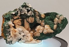 Malachite With  Calcite Specimen From Congo 63.5g picture
