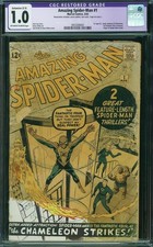 1963 Marvel Comics Amazing Spider-Man 1 CGC 1.0. 1st Jonah Jameson & Chameleon picture