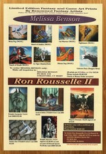 1996 Melissa Benson/Ron Rousselle II Fantasy Art Print Ad/Poster CCG TCG Cards picture