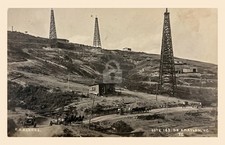 Oil Well Vera Cruz Mexico E.E. Barros 1900’s #2 RPPC Photo Postcard COPY picture
