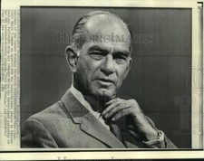1970 Press Photo Senator Fulbright interviewed on 