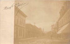 H82/ Jersey Shore Pennsylvania RPPC Postcard c1906 Main Street Stores  180 picture