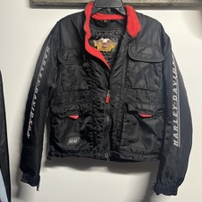 Harley-Davidson Men’s Riding Jacket Dual Zip Black Size M picture
