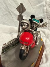 RARE Disney Chilmark Mickey & Minnie TWO WHEELING LOOKING for ADVENTURE Figurine picture