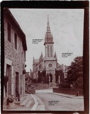 Saint Brieuc 4 photos c1900 Brittany market church houses shops - prefecture picture