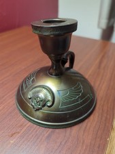 Scarce Bennidict Studios Egyptian Revival Chamber Stick picture