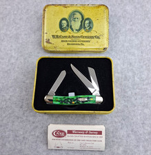 Case XX Stockman Knife 6318 SS Green Jigged Bone Pocket Knife Tin Paperwork 2008 picture