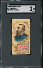 1889 N78 Duke's Cigarettes History of Generals Admiral David Porter SGC 2 picture