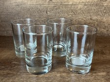 VTG Anchor Hocking 5oz Juice Glasses Heavy Base Clear NEW Mini Made In USA NICE picture