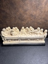 Vtg AB Last Super Sculpture Made In Italy  Oxolyte Alabaster Figurine 13.5” picture