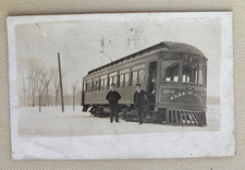 Green Bay WI RPPC Green Bay Traction Co Car 102 East De Pere Trolley Antique 190 picture
