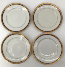 Rivoli by Jean Boyer Limoges Cobalt Band 4 Luncheon Plates 8 5/8
