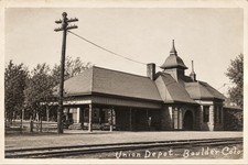 Union Depot Boulder Colorado REPRINT RPPC Postcard E560 picture
