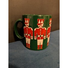 Vintage Waechtersbach Green Red Toy Soldier Christmas Mug West Germany picture