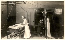 Battle Creek MI X-Ray Examinations c1910s Real Photo Vintage Postcard bhn picture