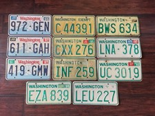 RARE LOT OF 11 WASHINGTON LICENSE PLATE PLATES 1975 1992 1996 1997 1995 ETC OLD  picture
