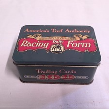 Daily Racing Form Trading Cards 100th Anniversary Tin Green 1994 Horse Star Card picture