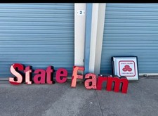 Vintage State Farm Insurance channel letters  sign 9ft long 18