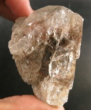 569 CARAT RARE RUTILE INCLUSION IN QUARTZ CRYSTAL  @ PAKISTAN picture