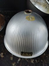 Antique PITTSBURGH Medical Signed Mercury Glass X-Ray Shade Silver 7.75