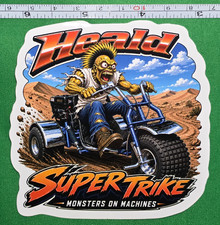 Heald Super Trike 9x9cm Durable Die-Cut Vinyl Sticker Glamis Scene picture