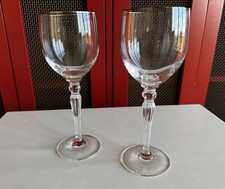 Pair Waterford Crystal Carleton Platinum Goblets (pair of wine glasses) picture