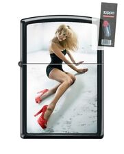 Zippo Red Shoe Girl Series IV, #13 Lighter + FLINT PACK picture