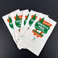 (5) VTG Byorek's Knotty Pine Restaurant Hazleton PA NOS Paper Bag Advertisement picture