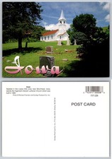 Continental Ingemann Danish Lutheran Church Loess Hills Iowa Dunlap Postcard picture
