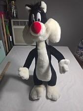 Vintage 1991 Sylvester Cat Looney Tunes Plush Toy Mighty Star Warner Bros. 24.5