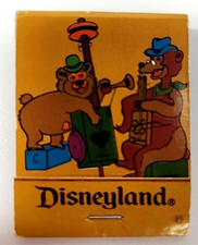 Vintage Unused Matchbook - Disneyland Country Bears / Frontierland 1980s picture