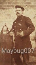 Rare Cabinet Card Photograph Identified Goddard Fire Brigade Ealing London UK picture