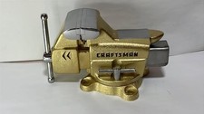 RESTORED Gold Vintage Craftsman 391-5180 Bench Vise Swivel Base Japan Made picture