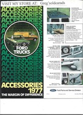 Original 1977 Ford Truck Accessories Brochure for F-150, Econoline, and Courier picture