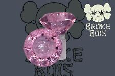 18MM Pink Thick Quality Glass Wide Diamond Water Bong Head Piece Bowl Holder picture
