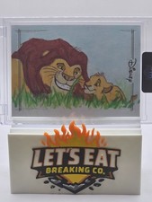 2026 Topps Chrome - The Lion King Mufasa and Simba 1/1 Sketch -David Willingham picture