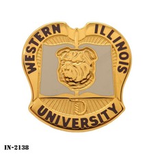 Western Illinois University ~ US Army ROTC DUI Crest Pin ~ Vanguard ~ NEW picture