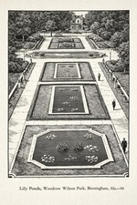 🖼️ Lily Ponds Woodrow Wilson Park Art Poster - Vintage Style 16x24” Premium picture