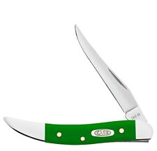 CASE XX KNIVES USA SMOOTH GREEN SYNTHETIC TOOTHPICK KNIFE CHRISTMAS BLOWOUT picture