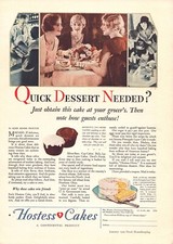 1929 Hostess Cakes and Shotwell's Marshmallows Print Ad picture