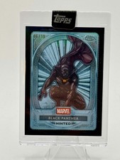 2025 Topps Chrome Marvel Mint Platinum - Black Panther - Black Refractor 6/10 picture