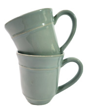 Pottery Barn Cambria Grey Mug Handcrafted 4.25
