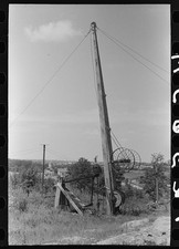 Photo:Seminole Oklahoma 1900s Oil Field Pumping Rig Wooden Derrick picture