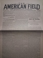 1883 THE AMERICAN FIELD The Sportsman's Journal Feb 23rd picture
