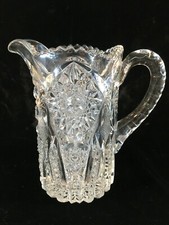 Heavy Clear Pressed Glass 6-1/2