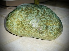Natural Jade Boulder 🟢 6.8kg Rough, Mottled Green, Unpolished Raw Stone picture