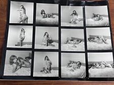 Vintage B/W Nude Model Contact Sheet 8 x 10